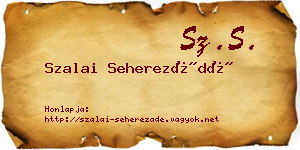 Szalai Seherezádé névjegykártya