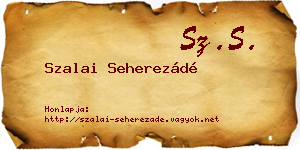 Szalai Seherezádé névjegykártya