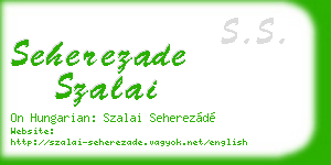 seherezade szalai business card
