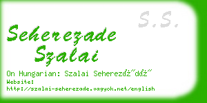 seherezade szalai business card